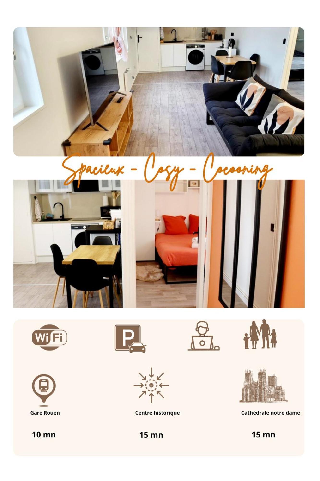 Liz Suite - T2 - Wifi - Queen Size Rouen Luaran gambar